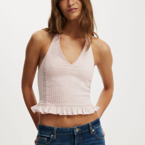 Indigo Halter Top