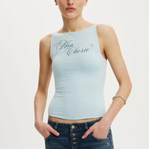 The Graphic High Neck Tank