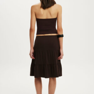 Maple Tiered Midi Skirt