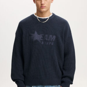 Box Fit Crew Knit