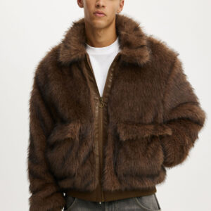 Faux Fur Bomber Jacket