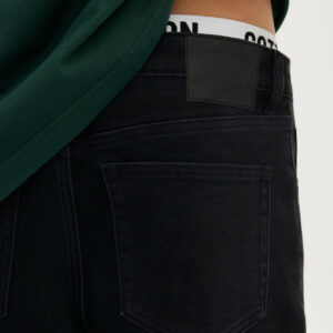 Loose Straight Denim Short
