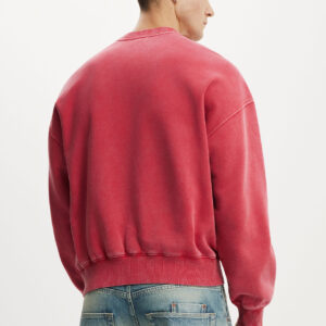 Oversized Graphic Crew Sweater