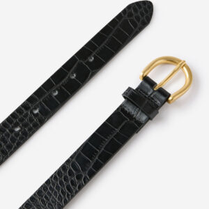 Croc Embossed Belt