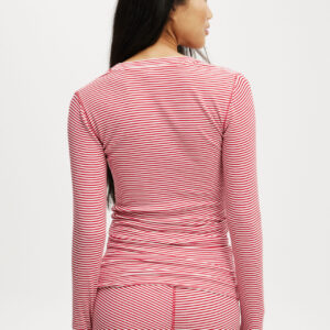 Airy Soft Henley Long Sleeve