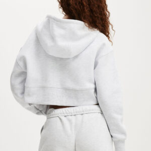 Plush Boxy Cropped Zip Through