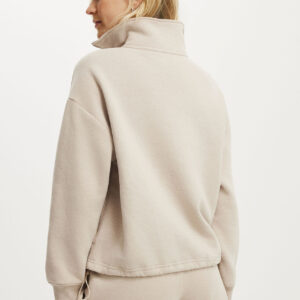 Plush Half Zip Sweatshirt