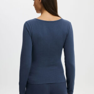 Dreamy Soft Henley Long Sleeve