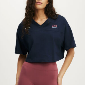 Cropped Graphic Sporty Tee