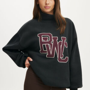 Plush Funnel Neck Sweatshirt