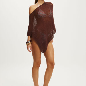 Rumi Open Knit Poncho