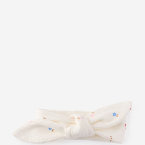 Organic Pointelle Bow Headband